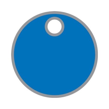 Accuform BLANK ANODIZED ALUMINUM TAGS 2 in COLOR TDB427BU TDB427BU